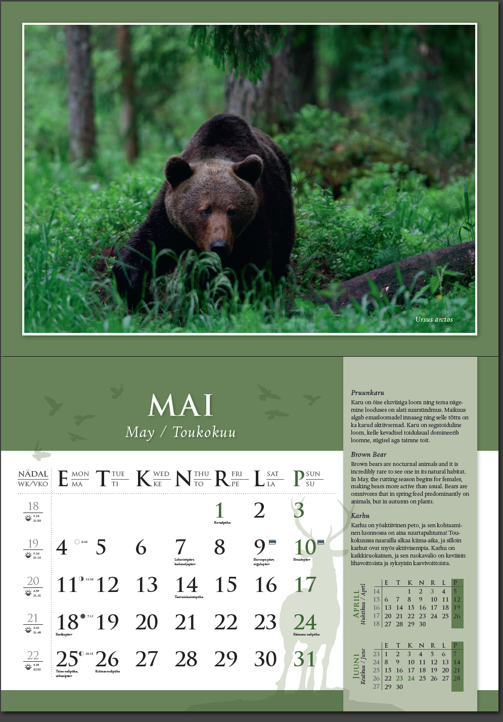 Remo Savisaar kalender 2015 Mai
